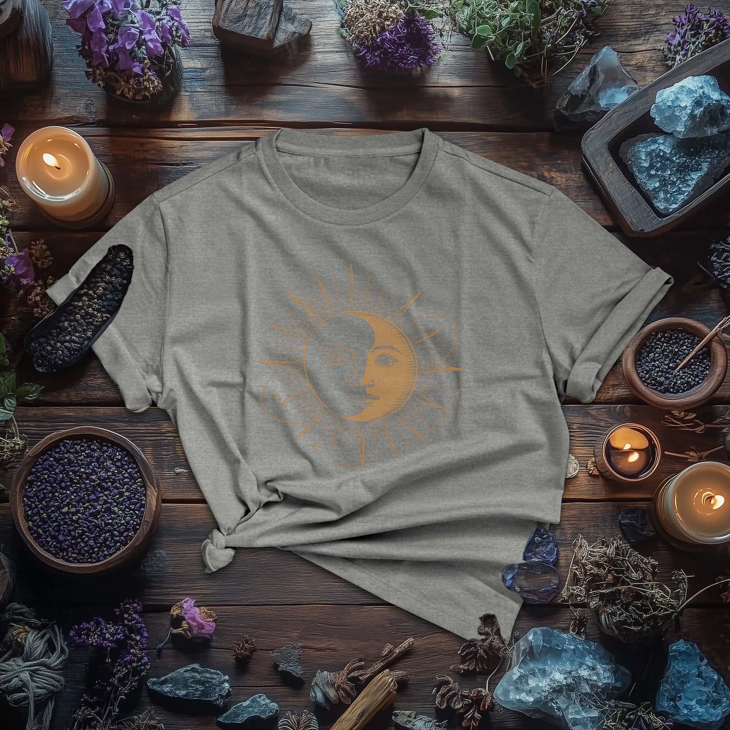 Sun‑Moon Mask T-Shirt