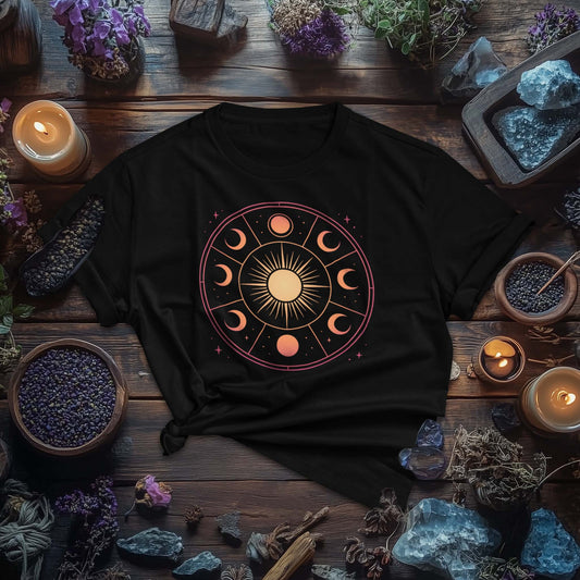Sun & Phase Wheel T-Shirt