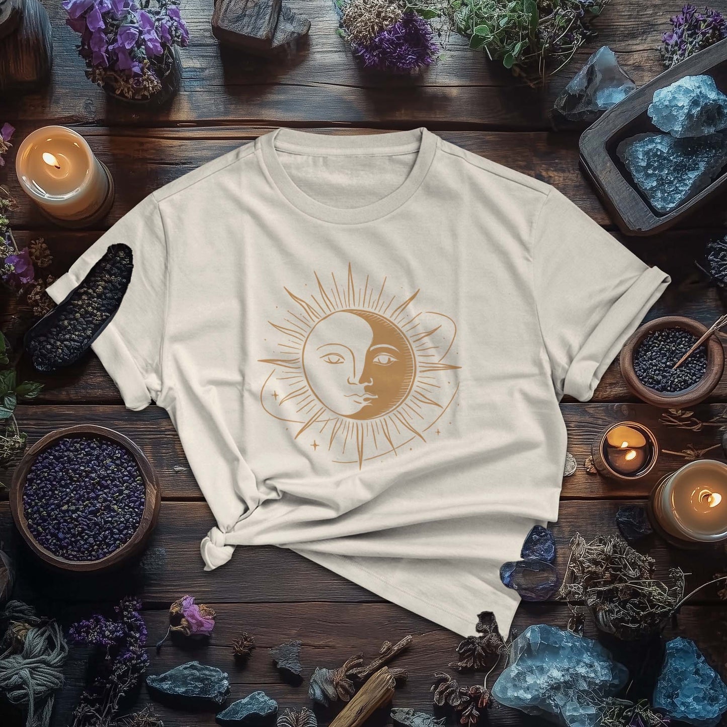 Sun‑Moon Mask T-Shirt