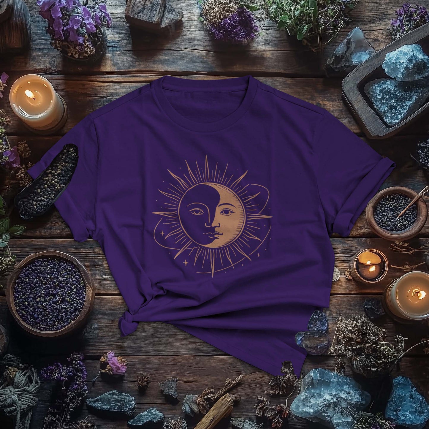 Sun‑Moon Mask T-Shirt