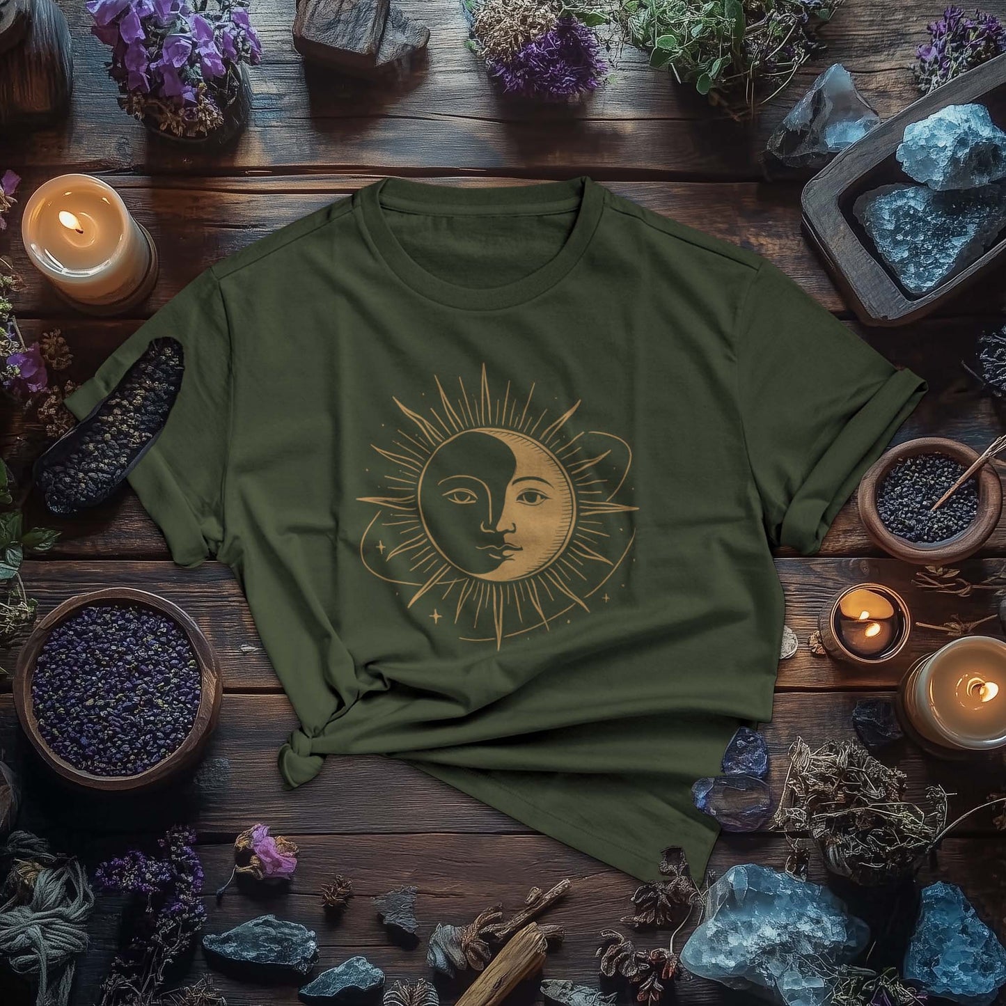 Sun‑Moon Mask T-Shirt